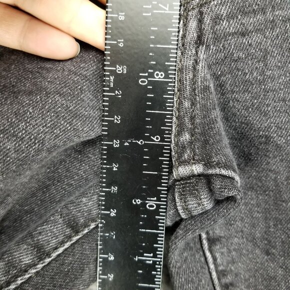 Levi's Jeans Womens 32 Black 711 Distressed Skinny Stretch Denim - Picture 7 of 14